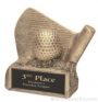 Golf On Base Gold Resin Trophy 1