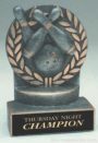 Bowling Wreath Resin Trophy 1