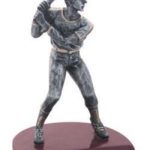 Male Baseball Silver Resin Trophy 1