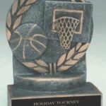 Basketball Wreath Resin Trophy 1