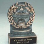 Lamp Of Knowledge Wreath Resin Trophies 1