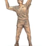 Male Volleyball Gold Resin Trophy 1