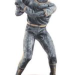 Male Baseball Silver Resin Trophy 1