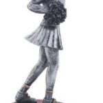 Cheerleader Silver Resin Trophy 1