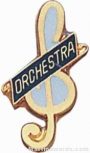 3/4″ Enameled Orchestra Pin 1
