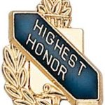 3/8″ Highest Honor School Award Pins 1