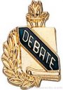 3/8″ Debate School Award Pins 1