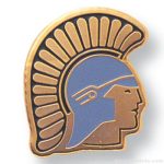 11/16″ Trojan Mascot Lapel Pin 1