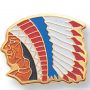 11/16″ Indian Chief Mascot Lapel Pin 1
