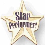 Star Performer Soft Enamel Lapel Pin 1