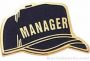 1″ Etched Manager Chenille Letter Pin 1