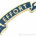 1 3/8″ Etched Soft Enamel Effort Chenille Letter Pin 1