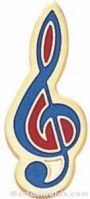 7/8″ Music Clef Custom Lapel Pins 1