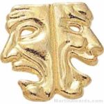 7/8″ Chenille Letter Insert Pin Drama Mask 1
