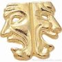 7/8″ Chenille Letter Insert Pin Drama Mask 1
