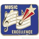 Music Excellence Award Lapel Pin 1