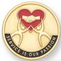 1″ Service Is Our Passion Lapel Pin 1
