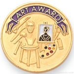 7/8″ Art Award Lapel Pin 1