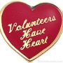 5/8″ Volunteers Have Heart Custom Lapel Pins 1