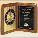 Clock Award – American Walnut Clock 1