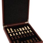 Personalized Rosewood Finish Chess Set