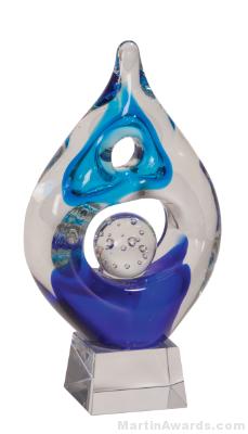 8 1/2 inch Winner Art Glass