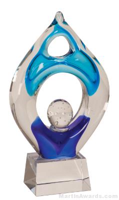 10 1/4 inch Winner Art Glass