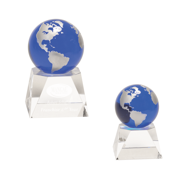 Blue Globe Crystal