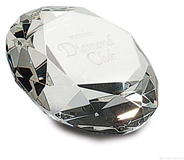 4 inch Clear Crystal Diamond