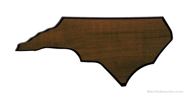 North Carolina State Shaped Plaque 1