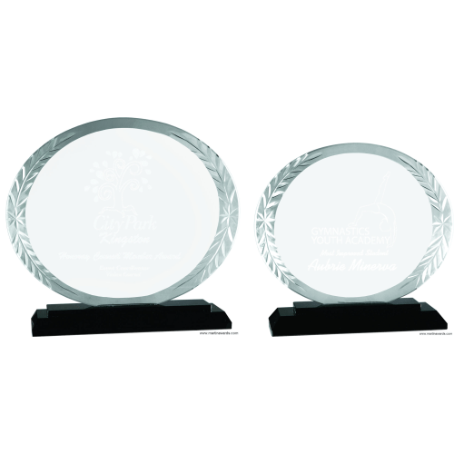 Oval accent glass