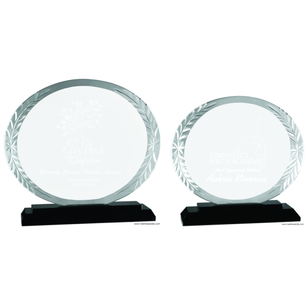 Oval accent glass