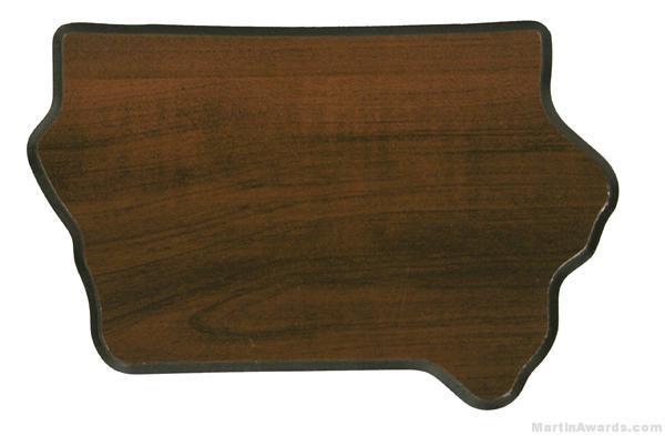 Iowa State Shaped Plaque 1