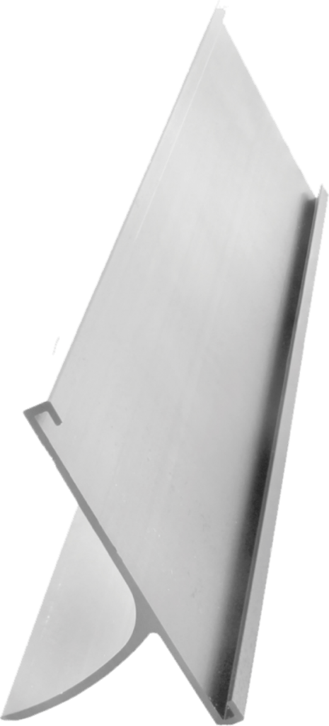 Silver 2 inch aluminum desk holder