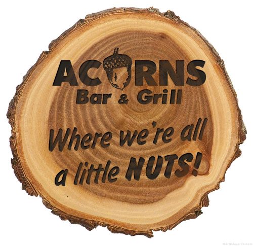 9″ Engraved Wood Plaque