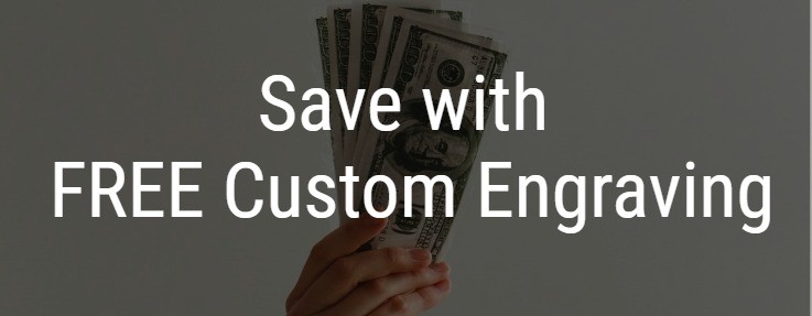 Save with Free Custom Engraving on all award items