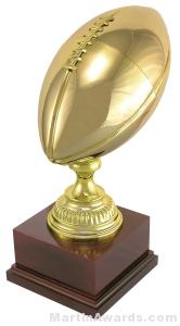 Trophy Cup – 15-1/4″ Gold Football 1