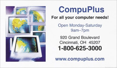 Business Card Magnet – Jumbo Size – Four Color Process 1