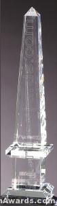 2 3/4″ x 12″ Genuine Prism Optical Crystal Glass Awards 1