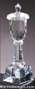 Crystal Glass Awards – 3 1/2″ x 12 1/2″ Genuine Prism Optical Crystal 1