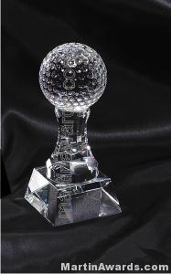 2 1/2″ x 6″ Golfball Prism Optical Crystal Glass 1