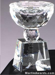 3″ x 6 1/2″ Prism Optical Crystal Glass 1