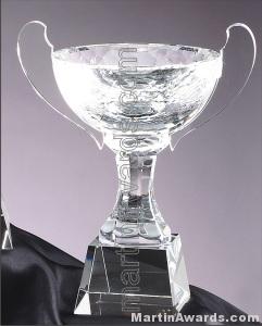 8 1/4″ x 10″ Genuine Glass Awards Cup With Base 1