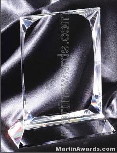 4″ x 6 1/4″ Genuine Prism Optical Crystal Glass Awards 1