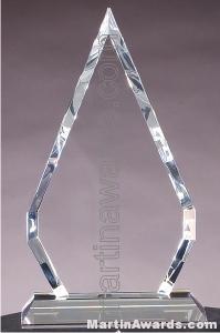 4 3/4″ x 9″ Genuine Prism Optical Crystal Glass Awards 1