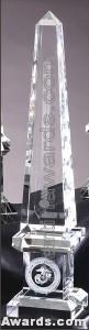 2 3/4″ x 13″ Genuine Prism Optical Crystal Glass Awards 1