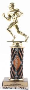 Wood Single Column Football Trophy 1