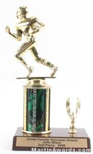 Green Single Column Football With 1 Eagle Trophy 1