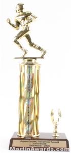 Gold Single Column Football With 1 Eagle Trophy 1