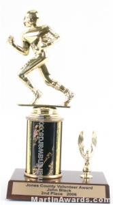 Black Single Column Football With 1 Eagle Trophy 1
